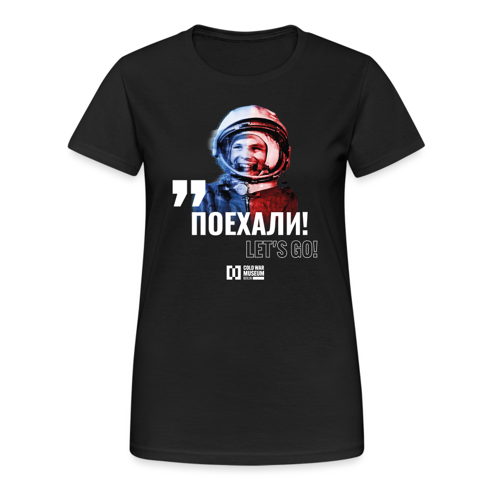Gagarin Frauen Gildan Heavy T-Shirt - black