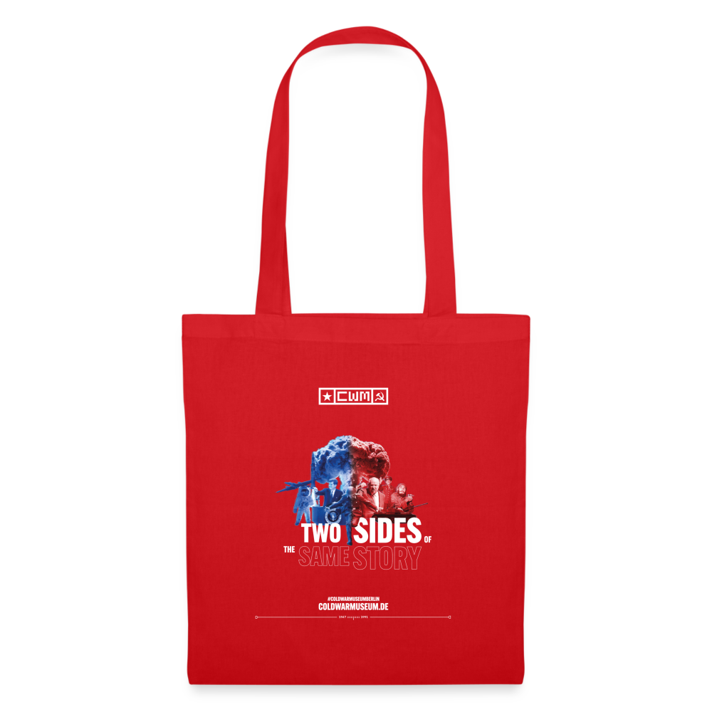 Two sides of the same Story - Tote Bag - red