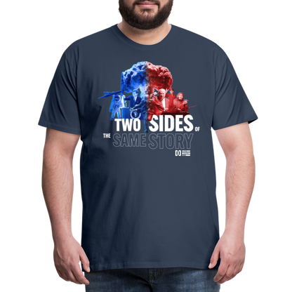 Two sides of the same Story - Men’s Premium T-Shirt - navy
