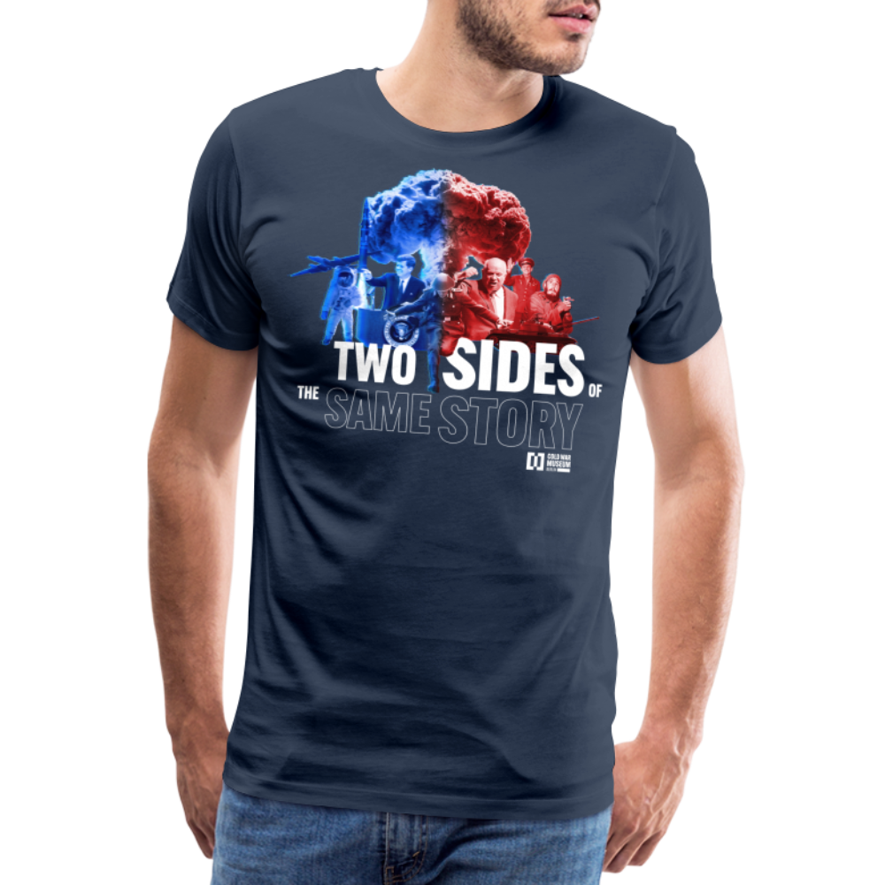 Two sides of the same Story - Men’s Premium T-Shirt - navy