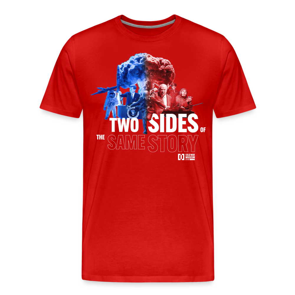 Two sides of the same Story - Men’s Premium T-Shirt - red