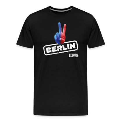 Peace Berlin Holo Männer Premium T-Shirt Schwarz - black