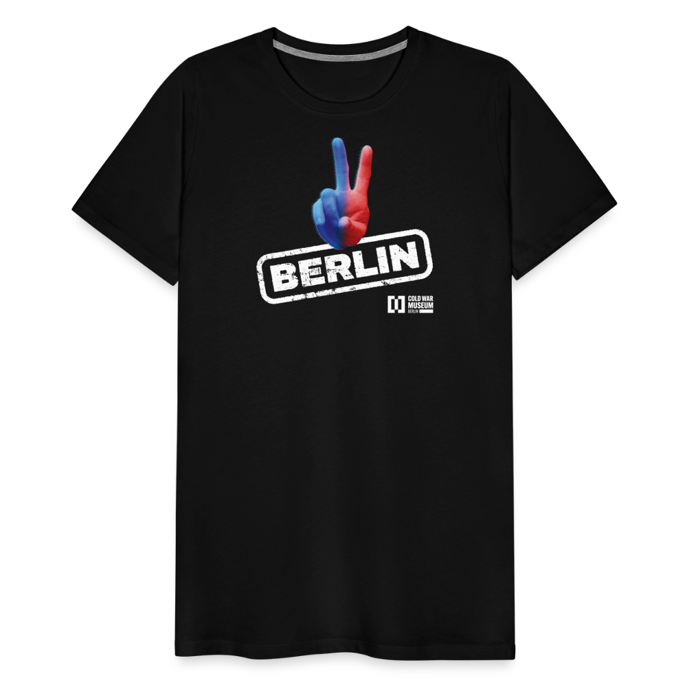 Peace Berlin Holo Männer Premium T-Shirt Schwarz - black