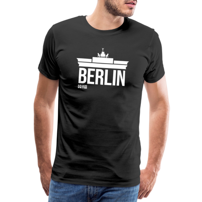 Brandenburger Tor Männer Premium T-Shirt Schwarz - black