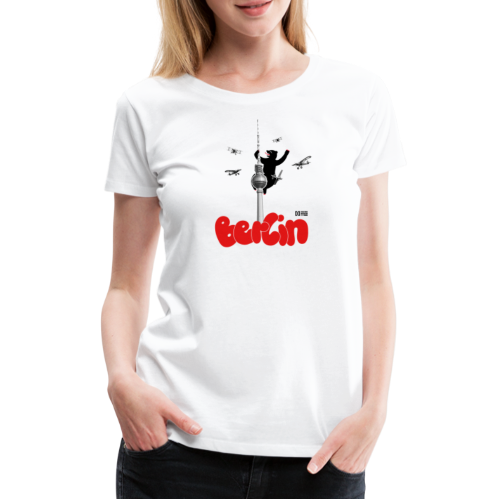 Berliner Fernsehturm Frauen Premium T-Shirt Weiß - white