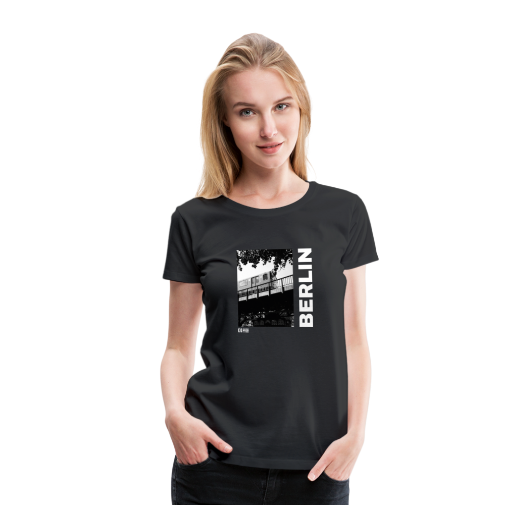 Berliner U-Bahn Frauen Premium T-Shirt Schwarz - black