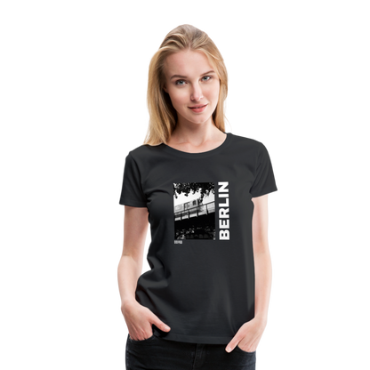 Berliner U-Bahn Frauen Premium T-Shirt Schwarz - black