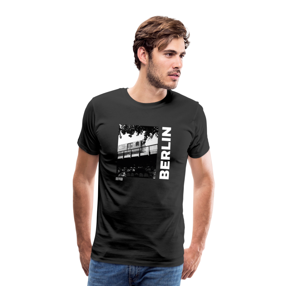 Berliner U-Bahn Männer Premium T-Shirt Schwarz - black