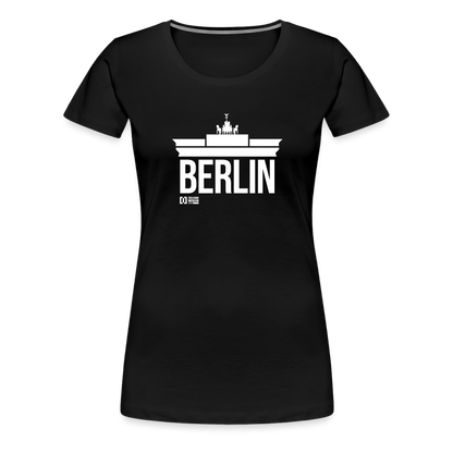 Brandenburger Tor Frauen Premium T-Shirt Schwarz - black