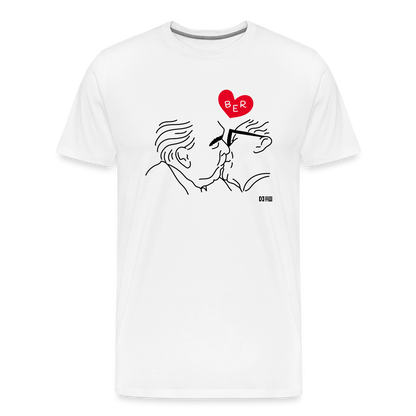 The Kiss Männer Premium T-Shirt Weiß - white