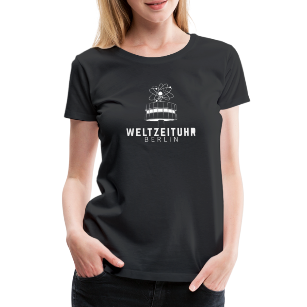 WELTZEITUHR Premium T-Shirt Woman Schwarz - black