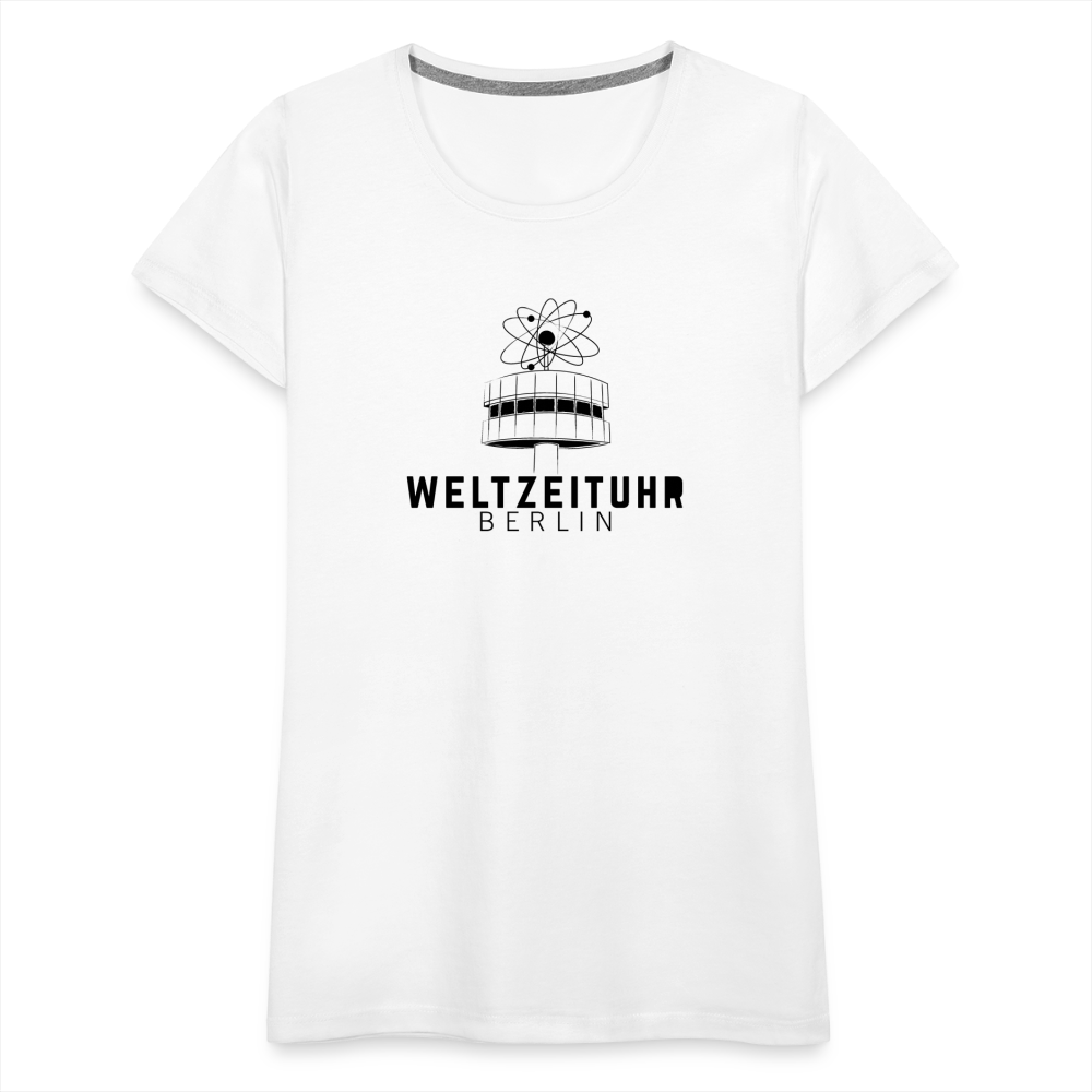 WELTZEITUHR Premium T-Shirt Woman Weiß - white