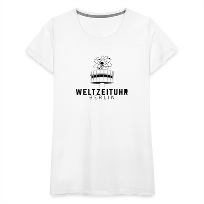 WELTZEITUHR Premium T-Shirt Woman Weiß - white